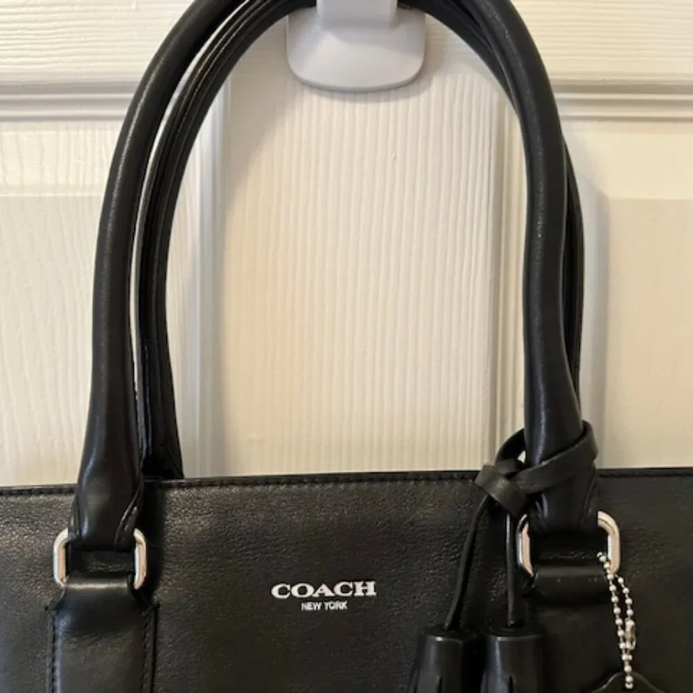 Coach Vintage Restored Legacy Candace Medium Carryall Black Leather-EUC - Picture 10 of 13